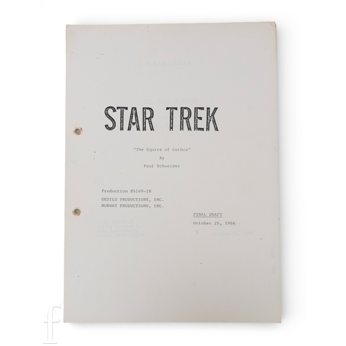 172 - Star Trek (1966) - An original final draft script for the episode 'The Squire of Gothos' by Paul Sch... 