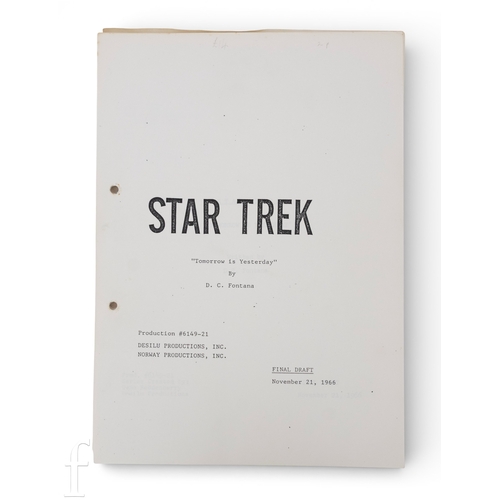 174 - Star Trek (1966) - An original final draft script for the episode 'Tomorrow is Yesterday' by D C Fon... 