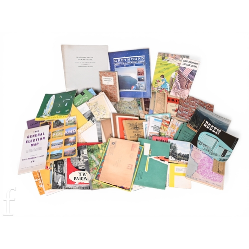 232 - A collection of assorted travel related ephemera including maps, brochures and other advertising for... 