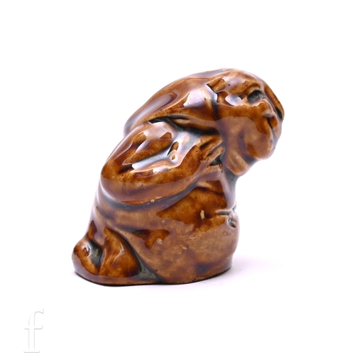 839 - A Doulton Lambeth stoneware figure of a grotesque figure titled 'The Mock Turtle' modelled by Mark V... 