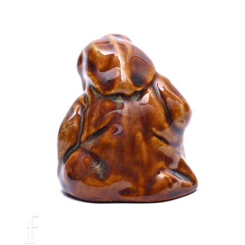 839 - A Doulton Lambeth stoneware figure of a grotesque figure titled 'The Mock Turtle' modelled by Mark V... 