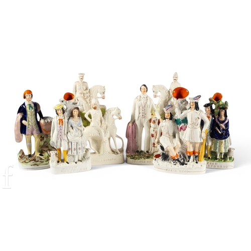 818 - Three 19th Century Staffordshire military figures, 'King Edward VI', 'Lord Kitchener' and 'General F... 
