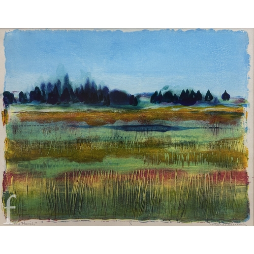 1476 - Nancy Marculewicz (20th Century) - 'Essex Marsh', monotype print, signed and titled in pencil, numbe... 