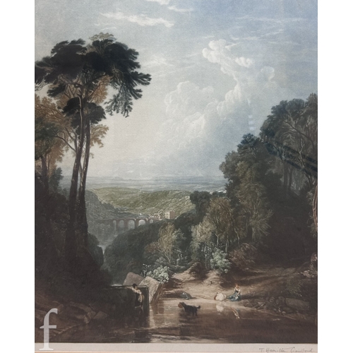 1484 - R. W. Dickens (20th Century) - Fisherman in a river landscape, watercolour, signed, framed, 38cm x 6... 