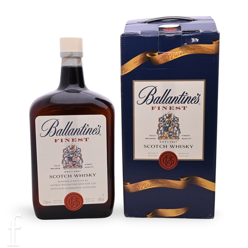 1010 - A 3 Litre Jeroboam bottle of Ballantine's blended Scotch whisky, sold with presentation box, usually... 