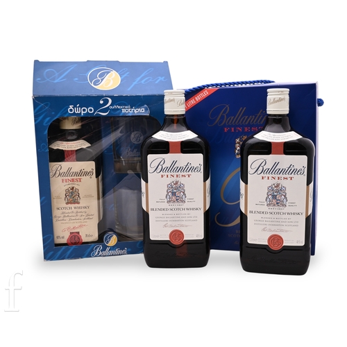 1032 - Two Ballantine's presentation packs, to include a Greek import pack with two Ballantine's glasses an... 
