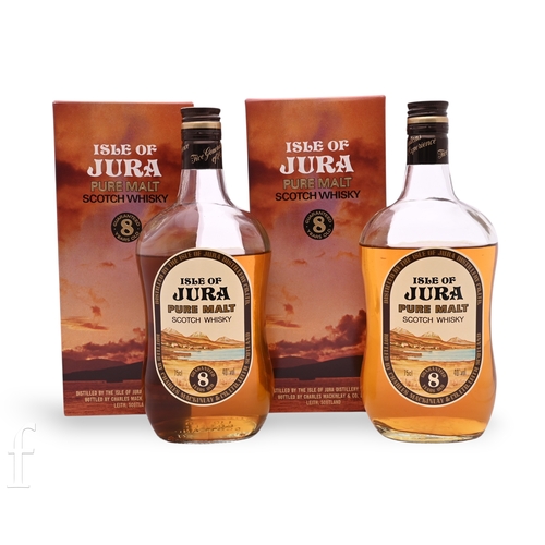 1026 - Two 75cl bottles of Isle of Jura 8 year old 'Pure Malt' Scotch Whisky, 1970s bottling, bottled by Ch... 
