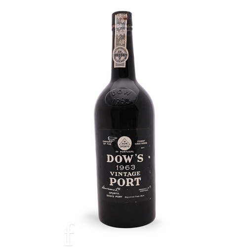 1037 - A bottle of 1963 Dow's vintage port.