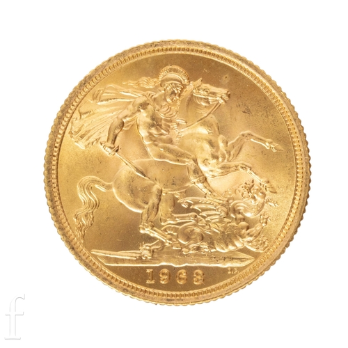 16 - Elizabeth II - A sovereign 1963, reverse St George and Dragon.