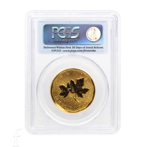 5 - Elizabeth II - A Canada two hundred dollars 2008, reverse Maple leaf, one ounce, slabbed PCGS Superb... 