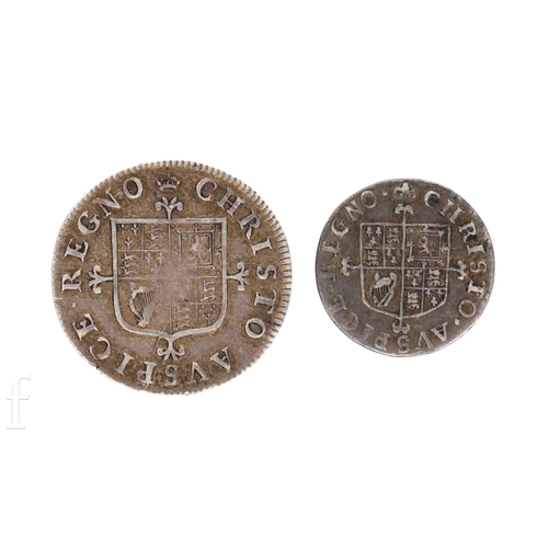 51 - Charles II - Maundy fourpence (1660-1685) and a Maundy two pence (1660-1685). (2)