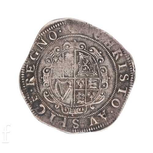 59 - Charles I (1625-1649) - A half crown, king on horseback holding sword, on plain ground.