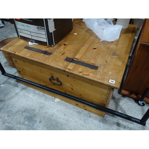 290 - A Modern Pine Lift Top Storage Chest