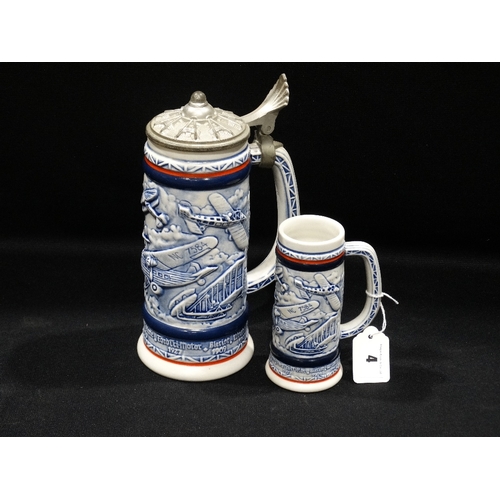 4 - Two German Stoneware Decorative Steins