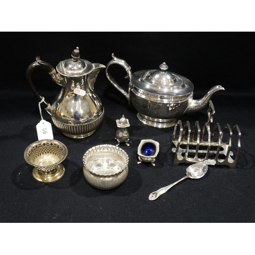 56 - A Quantity Of Mixed Plated Ware