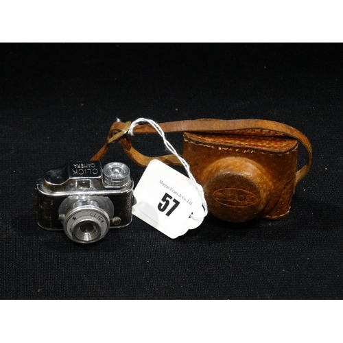 57 - A Cased Miniature Vintage Click Camera