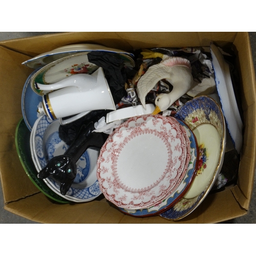 123 - A Box Of Mixed Pottery