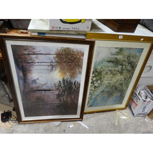 160 - Two Framed Coloured Prints