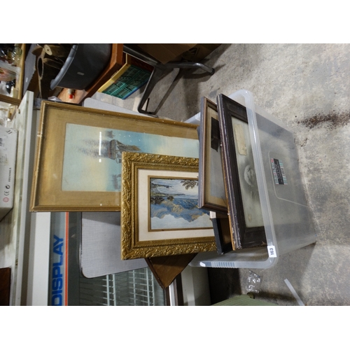 163 - A Box Of Mixed Pictures & Prints