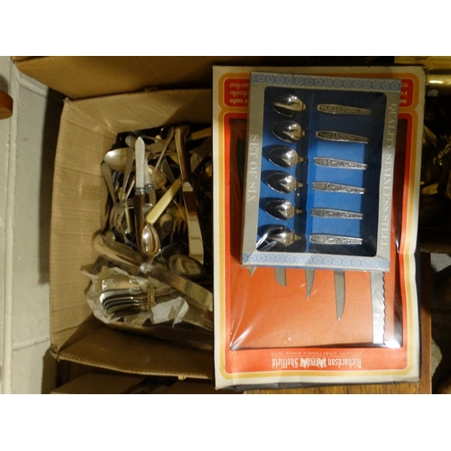 179 - A Box Of Mixed Cutlery