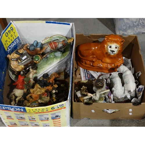 208 - Two Boxes Of Figurines