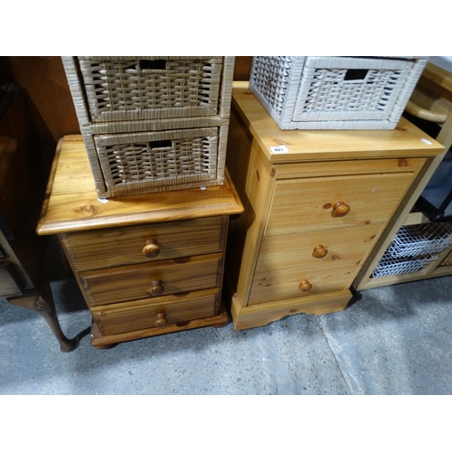 481 - Two Pine Finish Bedroom Chests