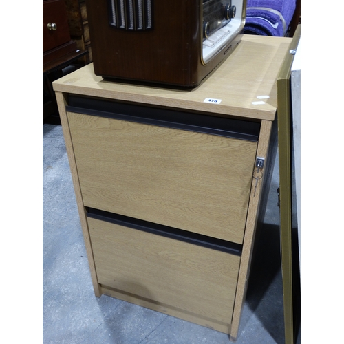 470 - A Two Drawer Office Filing Cabinet