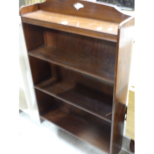 489 - A Polished Oak Open Bookcase