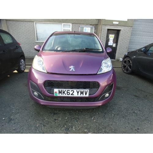 242 - Motor Vehicle, A Peugeot 107 Active, 998cc, Petrol, 3 Door Hatchback. Registered 2012, Reg No MK62 Y... 