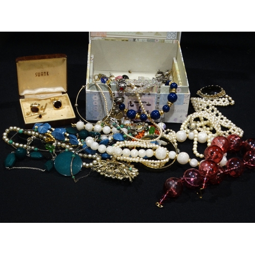 106 - A Box Of Costume Jewellery