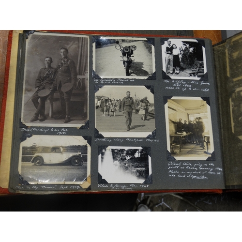 140 - Two Albums Of Early 20th Century Photographs, Including Some Military Subjects