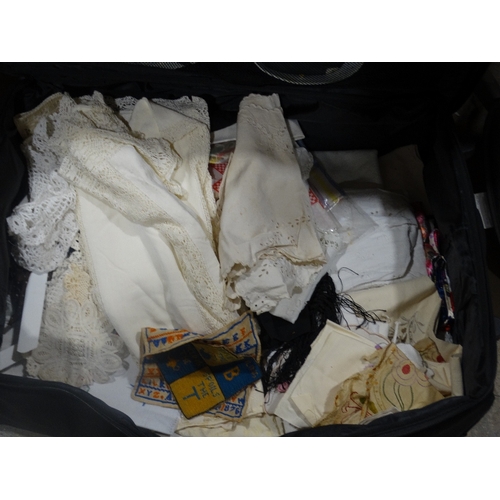 151 - A Suitcase Of Mixed Linen