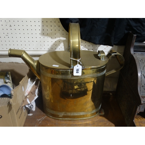 160 - An Antique Brass Watering Can