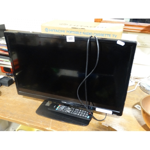 177 - A Logik Flat Screen Television & Remote