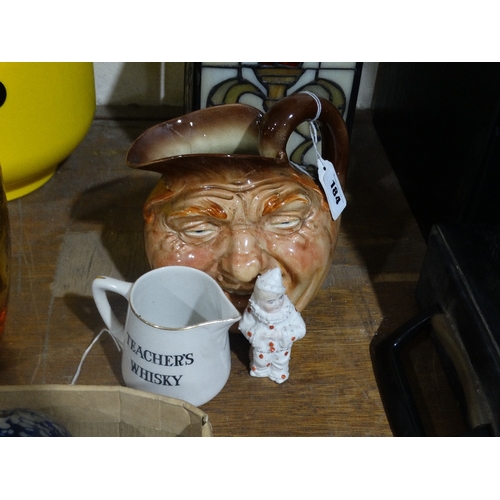 184 - A Royal Doulton Character Jug (Af) Together With A Teachers Whisky Advertising Jug Etc