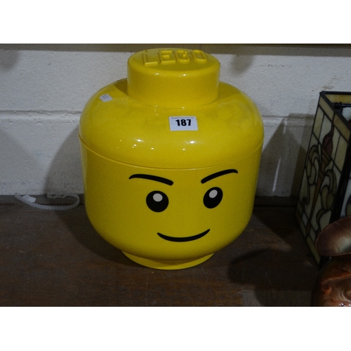 187 - A Lego Plastic Bucket & Contents