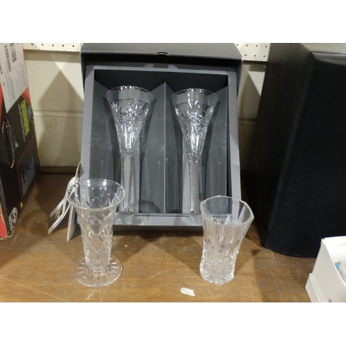 192 - A Boxed Pair Of Waterford Crystal Glasses Etc