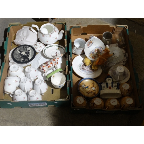 201 - Two Boxes Of Mixed Teaware