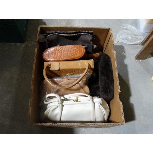 224 - A Box Of Vintage Bags