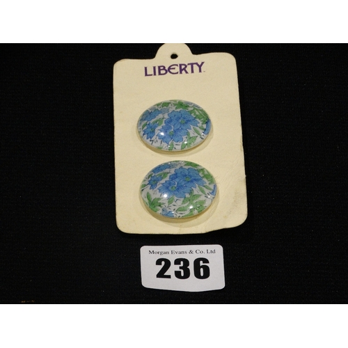 236 - A Pair Of Liberty Retailed Clip Earrings