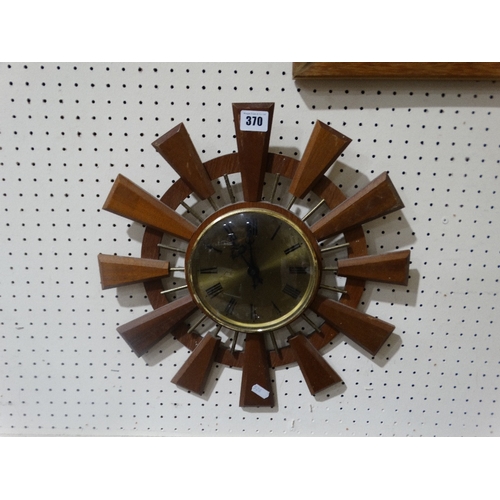 370 - A Sunburst Style Wall Clock