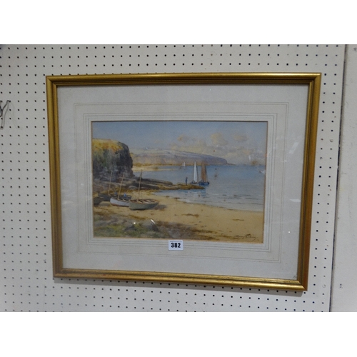 382 - Warren Williams Watercolour, Anglesey Coastal View, Signed, 10 X 14.5