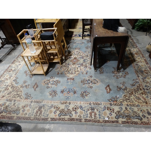 407 - A Blue Ground Woollen Carpet 122 X 112