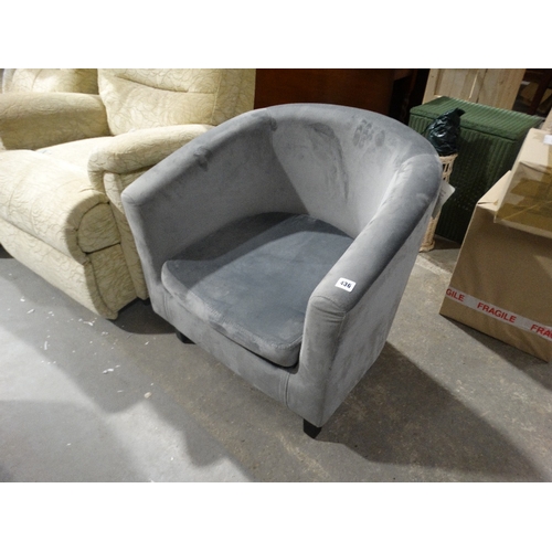 436 - A Contemporary Tub Chair