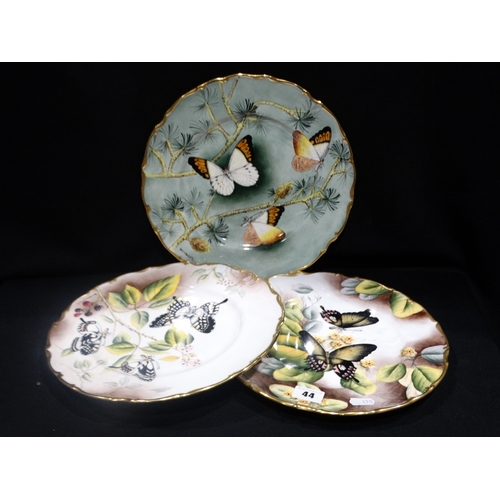 44 - Four Boxed Limited Edition Devon China Circular Plates, Painted & Signed By D.R  Bowkett