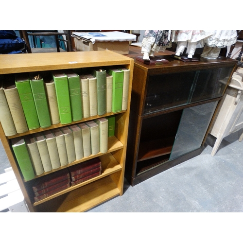 459 - Two Polished Oak Bookcases