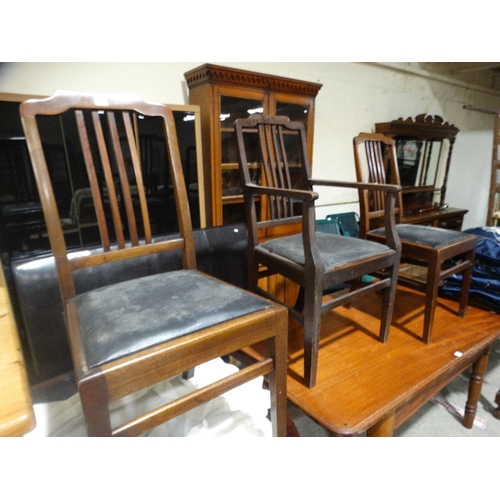 469 - Three Matching Mahogany Dining Chairs