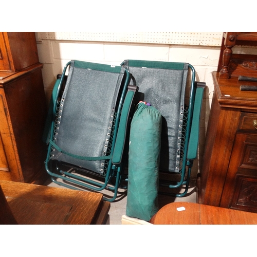 478 - Two Folding Patio Chairs Etc