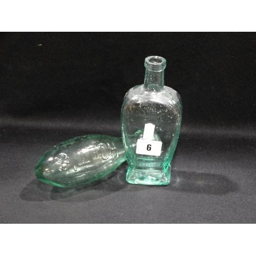 6 - Two Vintage Glass Bottles