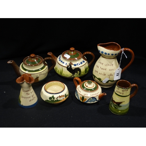 72 - A Group Of Motto Ware Pottery (7)